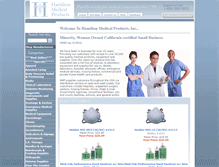 Tablet Screenshot of hamiltonmedicalproducts.com
